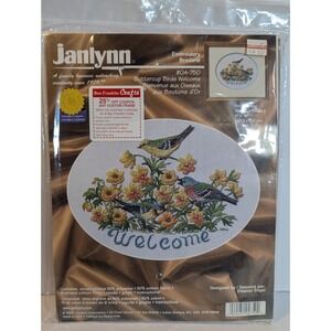 JANLYNN EMBROIDERY PATTERN #04-750 BUTTERCUP BIRDS WELCOME‎